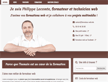 Tablet Screenshot of formateur-web.info